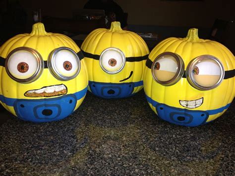 Despicable Me Minions Hand Painted Pumpkin Halloween Yeah Diy Hand