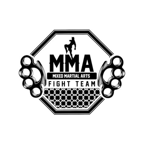 Premium Vector Mma Fight Team Logo