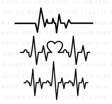 Heartbeat svg ekg svg heartbeat line clipart cardiogram