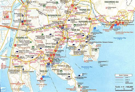Map Of Busan South Korea In English