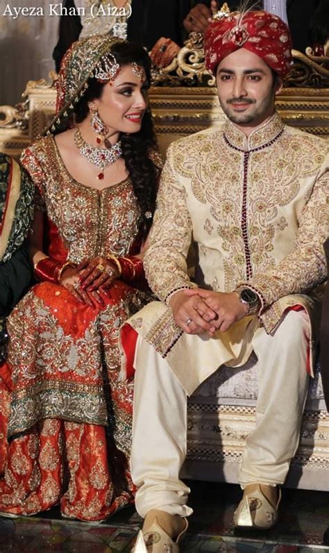 Ayeza Khan And Danish Taimoor Wedding Photos Pakistani Bridal Dresses