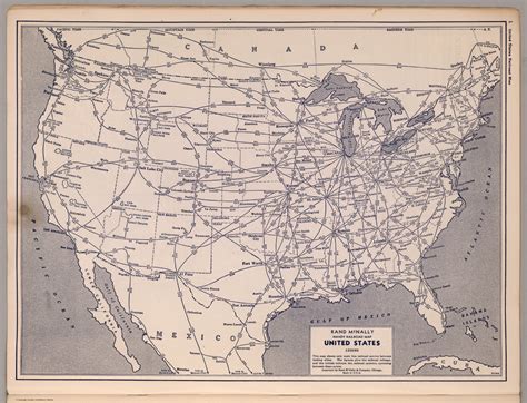 United States Railroad Map David Rumsey Historical Map Collection