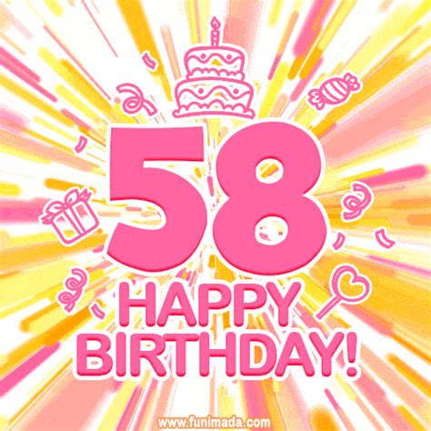 Happy 58th Birthday Animated S