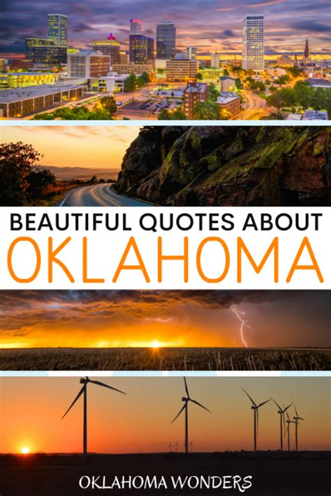 50 Inspirational Quotes About Oklahoma And Oklahoma Instagram Captions