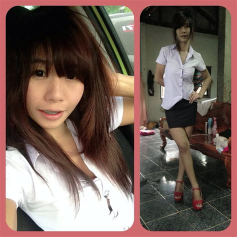 ฟูจิ จัง from facebook cute sexy beauty pretty girl selfie thailand hair photo