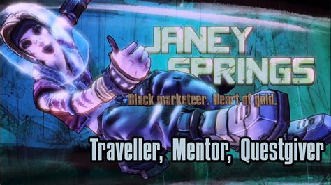 JANEY SPRINGS TRAVELLER MENTOR QUESTGIVER Borderlands The Pre Sequel UVHM Part YouTube