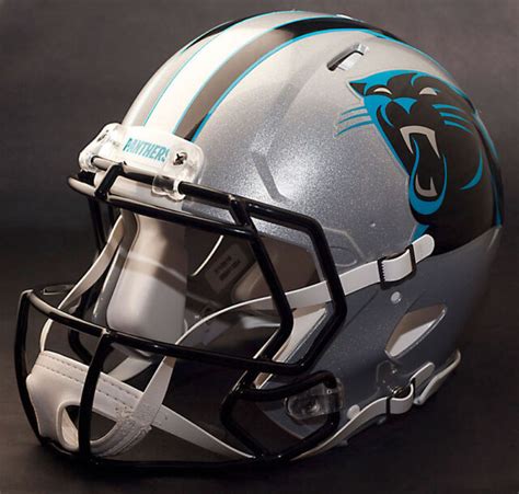 Custom Carolina Panthers Nfl Riddell Speed Authentic Football