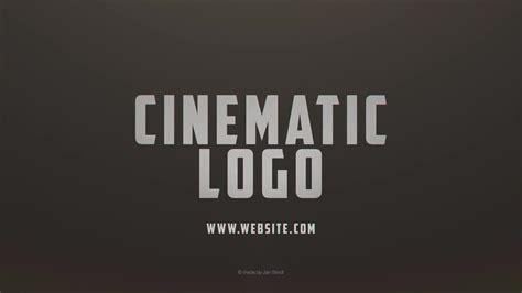 Cinematic Logo 26476293 Videohive Download Direct After Effects