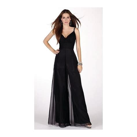 Claudine For Alyce Prom Unique Silky Chiffon Jumpsuit 2141 Brand Prom