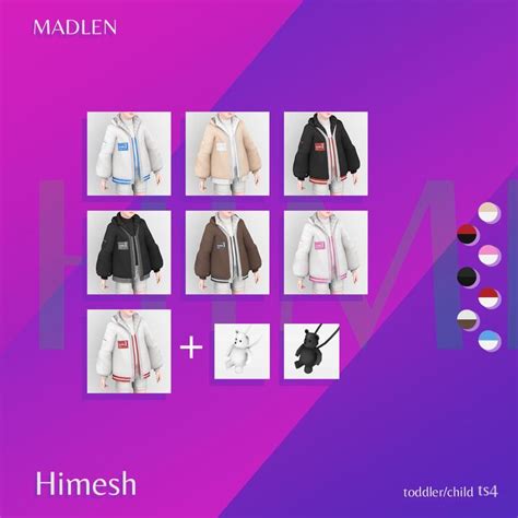 Madlen Jackets Patreon Sims