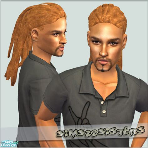 The Sims Resource S2s Dreadlock Ponytail For Male 6