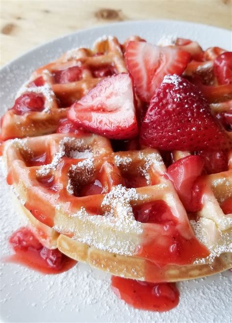 Homemade Belgian Waffles Recipe In 2020 Sweet Breakfast Treats