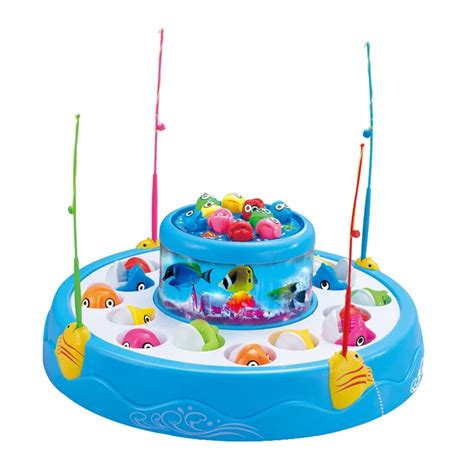 Children Educational Fishing Toys Set Musical Ts Electric Rotating