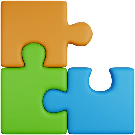 3d Icon Illustration Of A Puzzle With One Piece Missing 20575816 Png