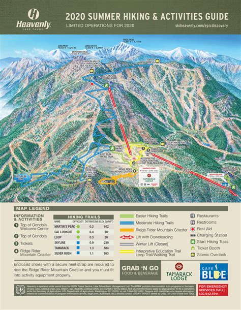 Heavenly Trail Maps Ski Map Of Heavenly