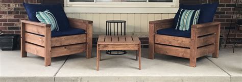 If space is limited, these outdoor chairs will give you a comfortable place to sit without taking up a lot of room. Ana White | Simple Outdoor Modern Chairs and Ottoman - DIY ...