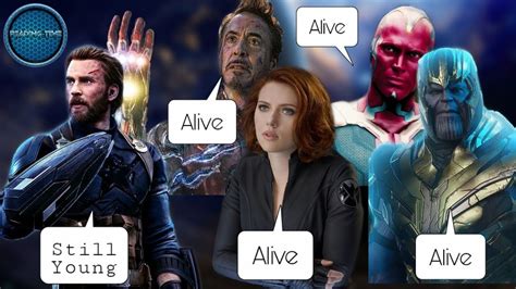 How Tony Starkblack Widow And Thanos Is Still Alive And Captain America