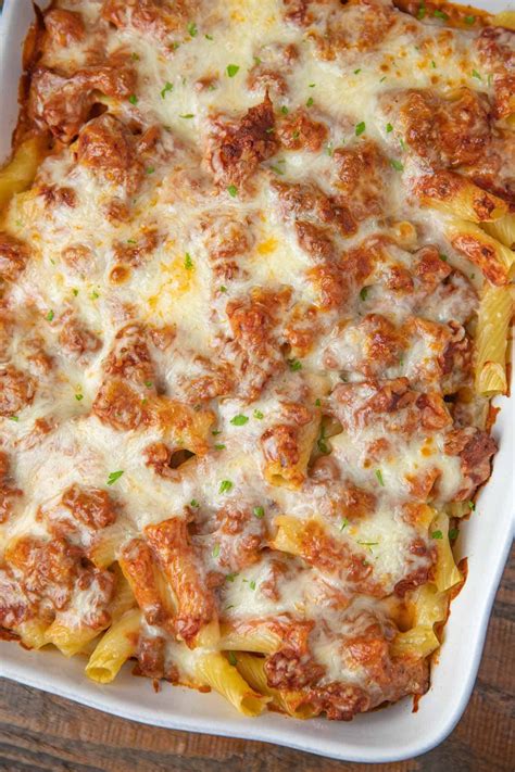 Baked Ziti With Ground Beef And Ricotta Cheese Beef Poster