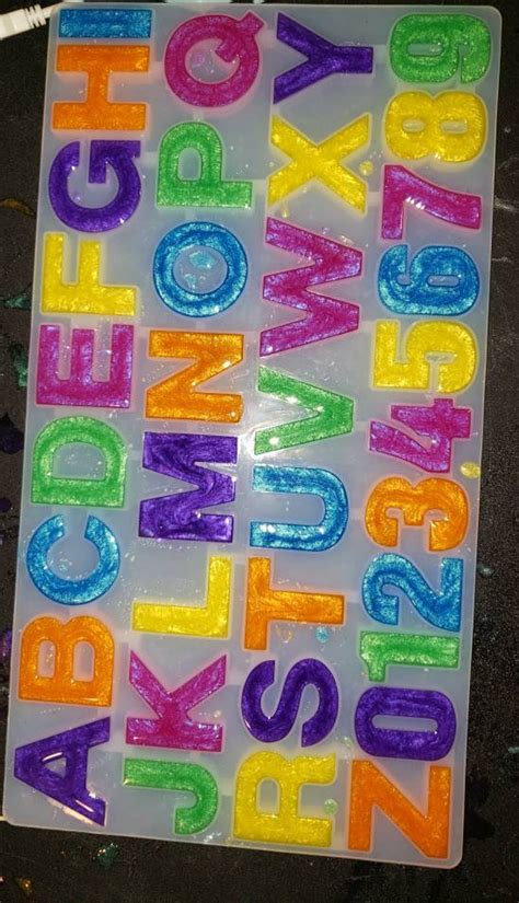 Rainbow Alphabet And Number Magnets Etsy