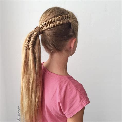 Infinity Braid Into A Side Ponytail Ponytail Updo Side Ponytail