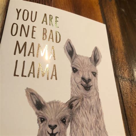 Greeting Card 3 Options Are You My Mama Llama Llama Card Etsy