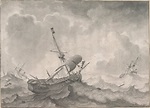 File:Ludolf Bakhuizen - Ships on a Stormy Sea, 1698 - Google Art ...