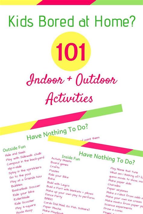 There are so many things that you can do in a park. 101 Things to Do When You're Bored | Bored kids, Business ...