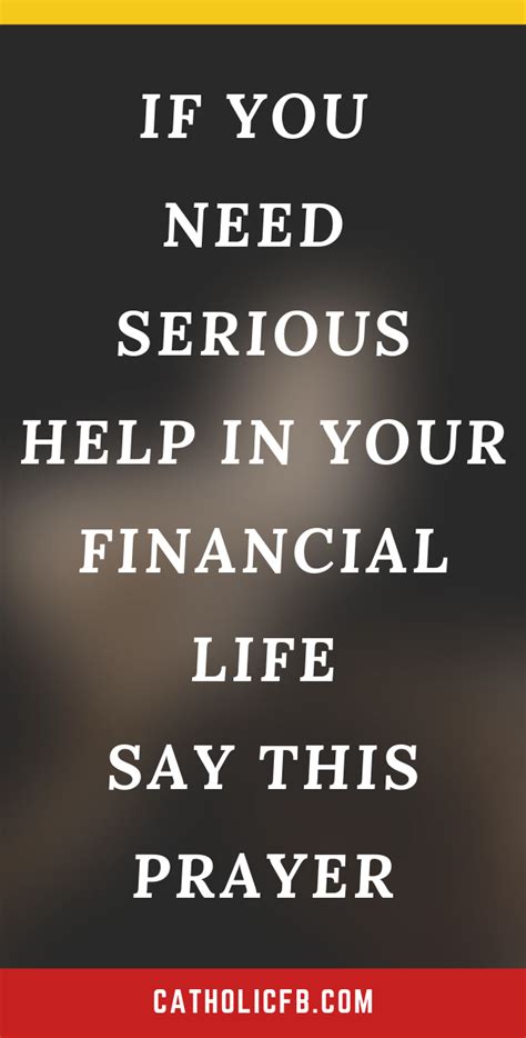 If You Need Serious Help In Your Financial Life Say This Prayer Now