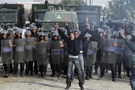 Egypt Protests Erupt Into Tear Gassed Violence Wbur News