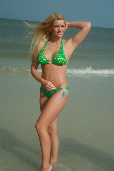 Hot BIKINI MODEL Lacey Von Erich Very Sexy Photos In Green BIKINI Actress Portal