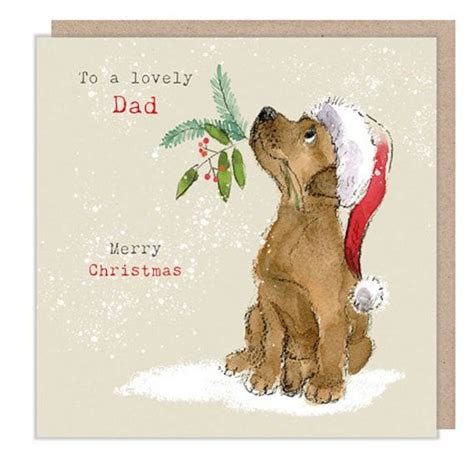 Dad Quality Christmas Card Charming Illustration 150 X 150mm