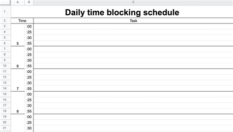 10 Time Blocking Templates To Stay Productive Free Download