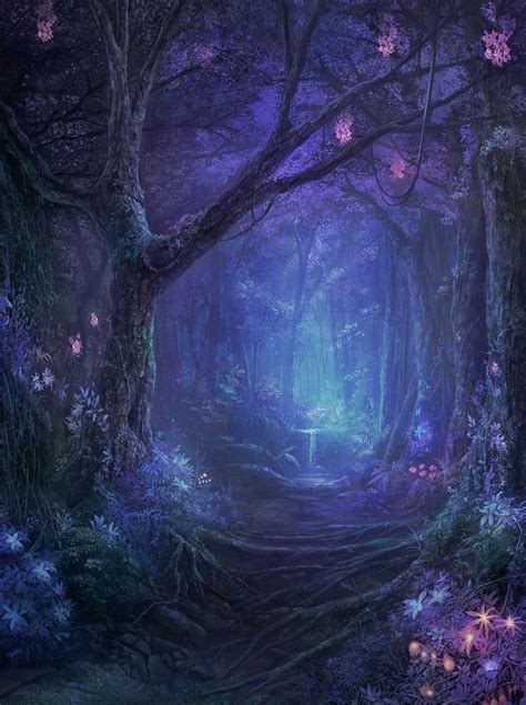 Enchanted Forest Mystical Forest Fantasy Forest Forest Art Magic