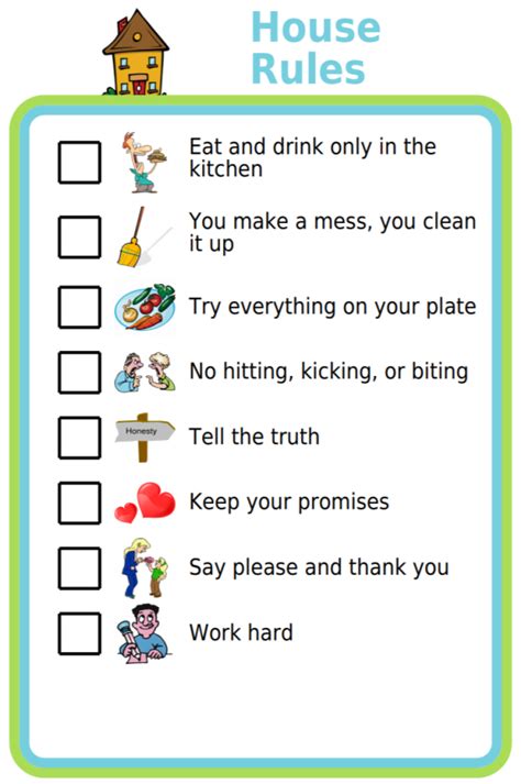 Week 42 Free Printable House Rules Rules For Kids Kids House Rules