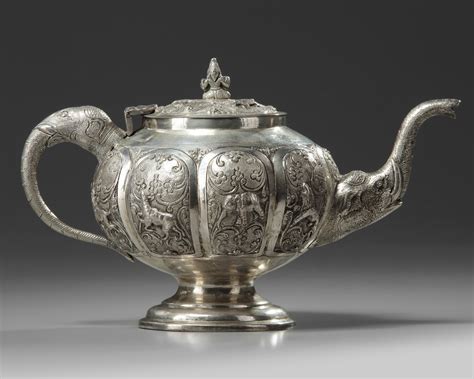 An Indian silver teapot | OAA