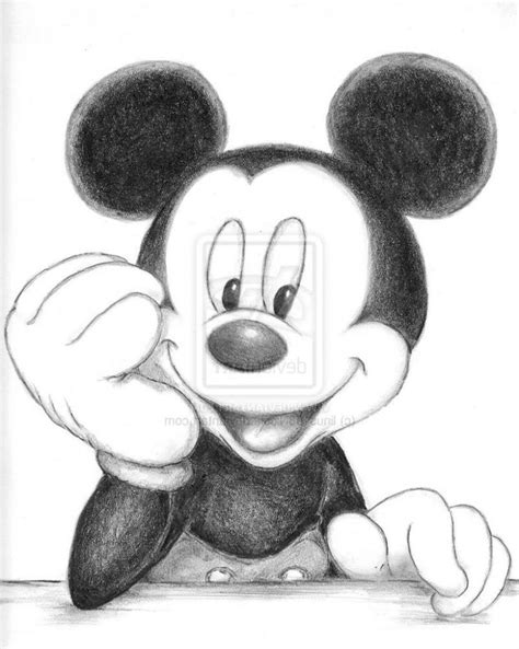 Pencil Sketch Of Mickey Mouse Mickey Mouse Pencil Drawing Drawing