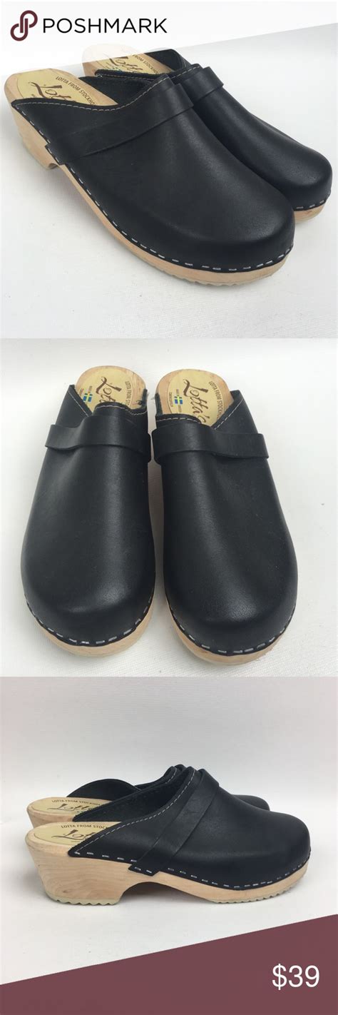 Lotta From Stockholm Leather Clogs Sz 839