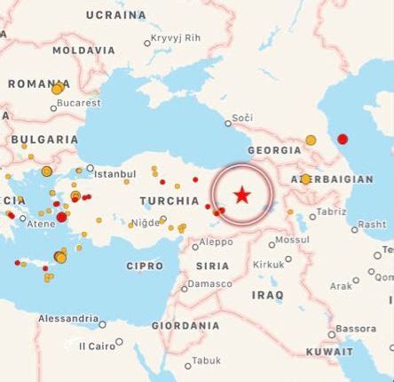 Terremoto Forte Scossa Nella Turchia Orientale Epicentro Nei Pressi
