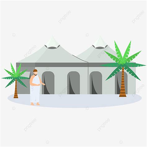 Mina Vector Hd Png Images Islamic Pilgrimage Mina Tent Element Design