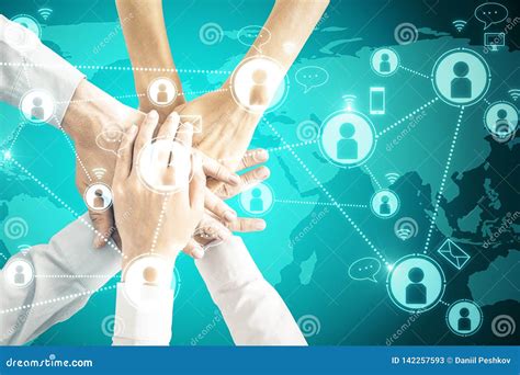 Social Network And Teamwork Concept Stock Image Image Of Concept