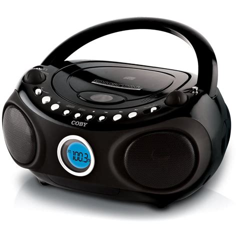 Coby Cxcd240blk Portable Cd Player With Amfm Radio Cxcd240blk