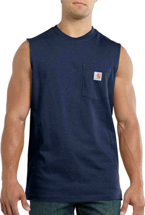 Carhartt Workwear Sleeveless Pocket Shirt In Blue For Men Lyst