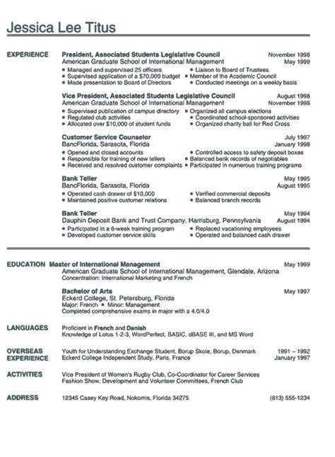 Finding a job as a student can be challenging… especially when you have little or no experience. College Resume Example - Sample - Business and Marketing