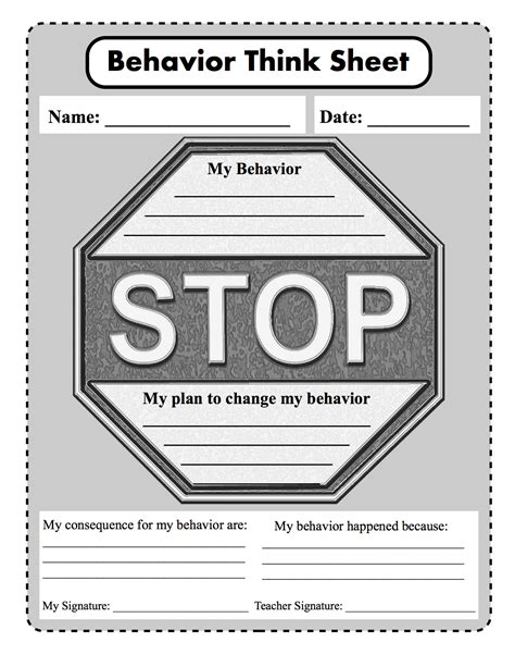 lakeview mypbis classroom management  sheets teaching