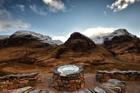 Three Sisters Of Glencoe On Vivid Display Highlands Of Scotland