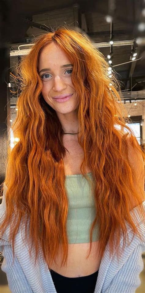 35 Copper Hair Colour Ideas And Hairstyles Copper Ginger Mermaid Style
