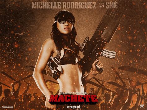 Michelle As She In Machete Michelle Rodriguez Wallpaper 14695516