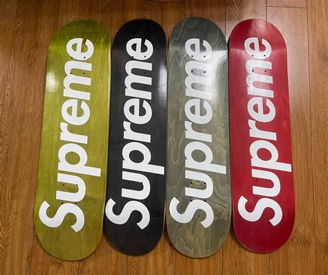 Supreme Supreme 2008 Stained Box Logo Skateboard Decks Set Of 4 Grailed