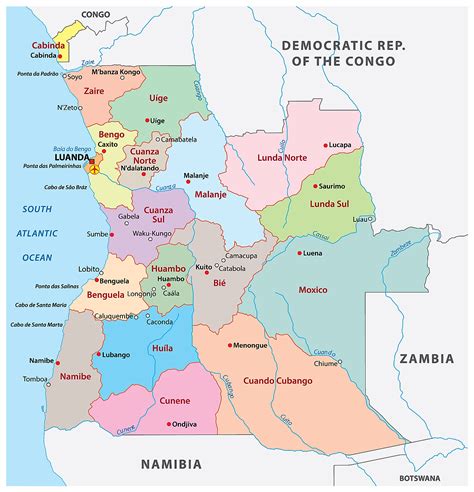 Mapas De Angola Atlas Del Mundo