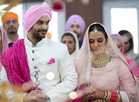 Angad Bedi Marries Neha Dhupia Sportspersons Wish The Couple On Twitter Sports Newsthe